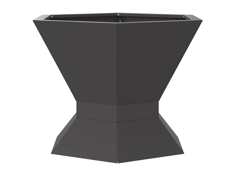  Brasero exterieur, foyer camping noir 50x50x40 cm acier patiné  - Conforama E