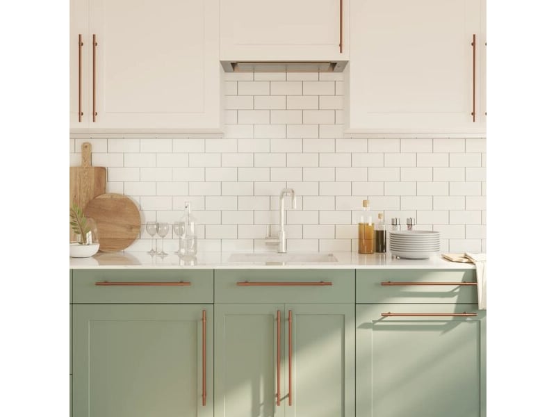  Poignée d'armoire vidaxl, 320 mm, marron  - Conforama D