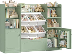 Bibliotheque coloris  vert  G FORM  - 140.5 cm x 106.2 cm