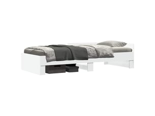 Lit simple 80x200 cm    coloris blanc