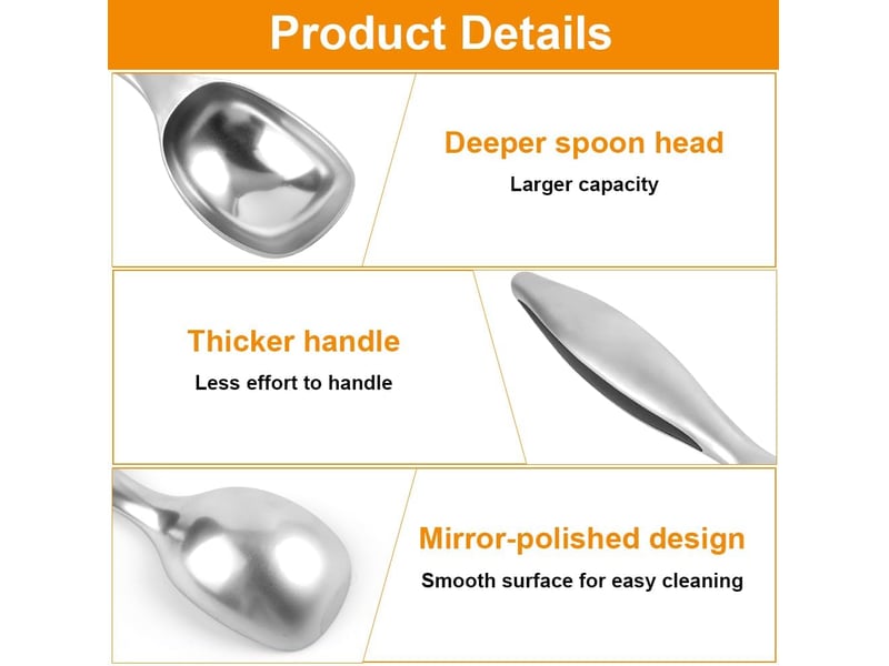  Boule a glace professionnel,16.5cm glacé spoon excavateur ball,acier inoxydable boulier glace,noir et argent cuillere a glace,cuillere à servir glace  - Conforama B