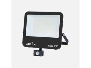 Projecteur led avec détecteur fabrilamp boiro 200 w 20000 lm 6500 k noir ip65 32 x 29 x 6,5 cm