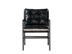 Fauteuil fixe <strong>HAUSS SPOLE</strong> <strong></strong> 100% Cuir noir vendu A l'unité