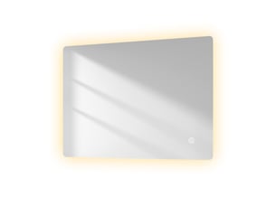 Emke miroir led salle de bain rétroéclairé 60x80 cm, interrupteur tactile, fonction mémoire, 3 couleurs