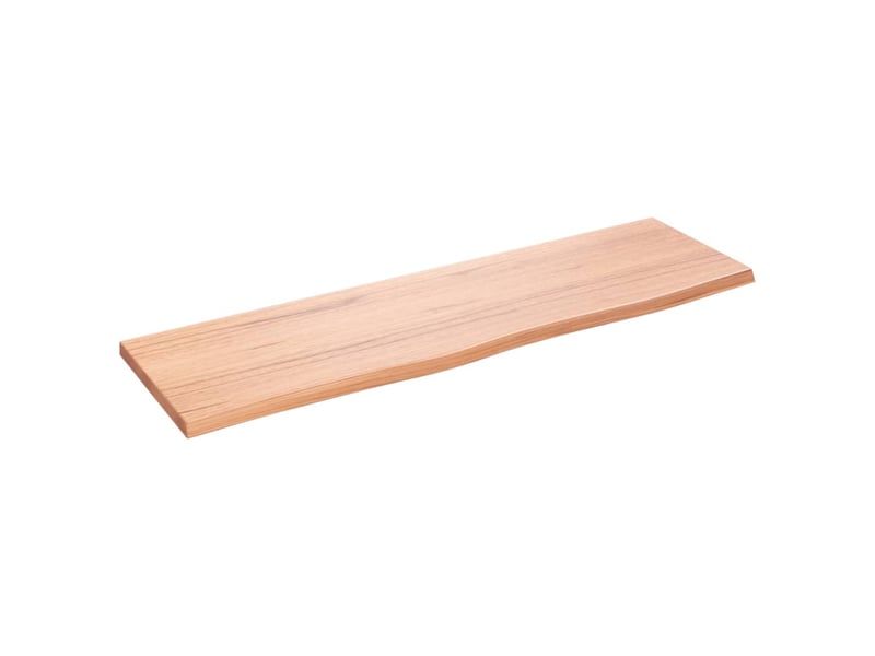Comptoir de salle de bain, plan de travail marron clair 100x30x2 cm bois traité cf65814 - Conforama A