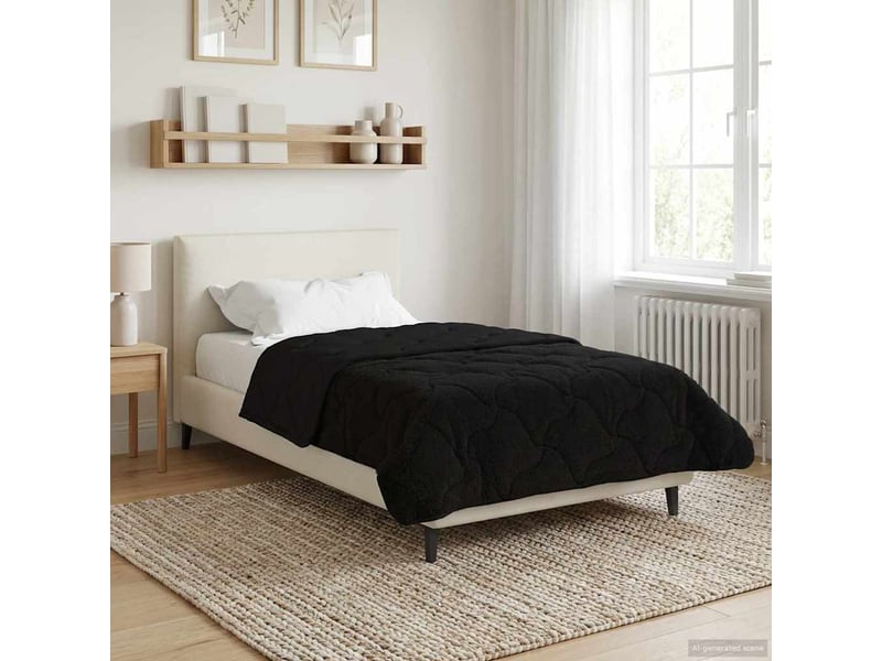  Duvet d'hiver - couette 140 x 220 cm hiver - couette noir respirant  - Conforama D