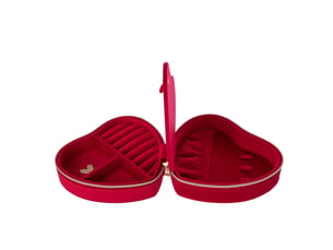 Boîte à bijoux cœur oto 15cm rouge