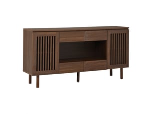 Buffet 2 porte(s) 4 tiroir(s) coloris marron