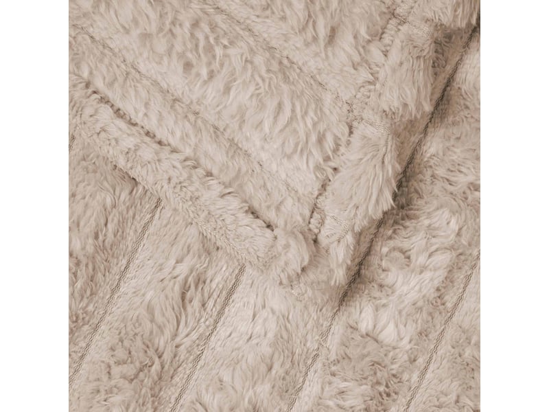  Plaid canapé beige 150x130 cm 0.45 kg polaire  - Conforama E