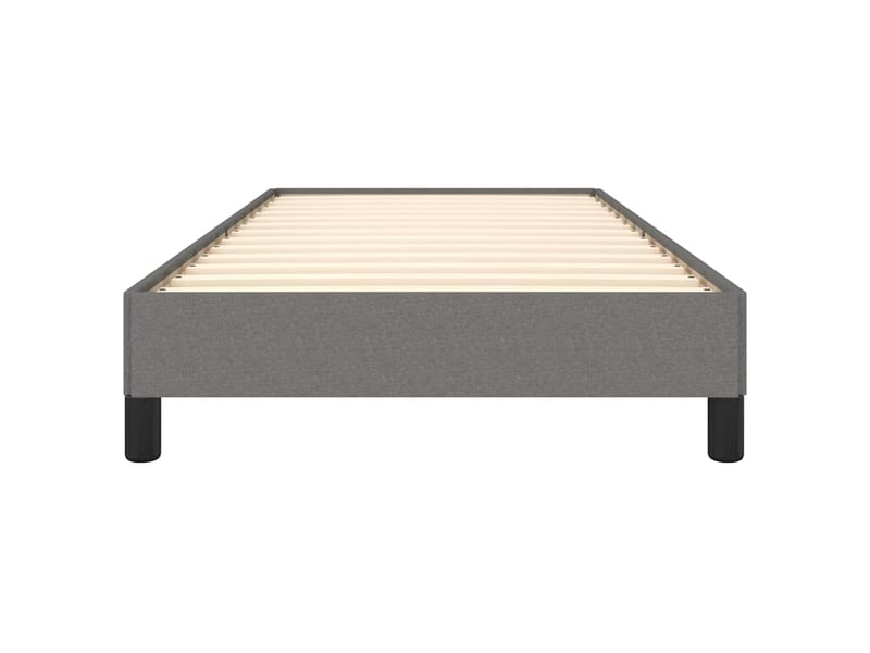  Lit simple- lit adulte -  cadre de lit sans matelas gris foncé 100x200 cm tissu  - Conforama D