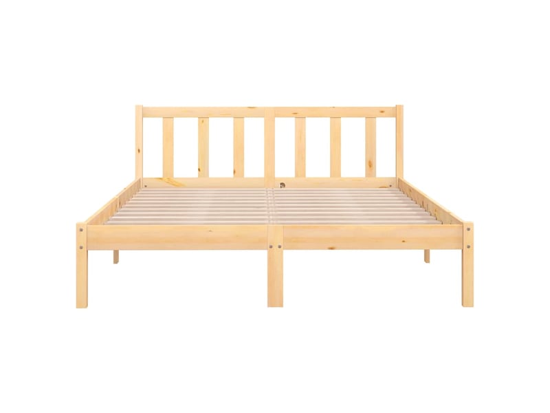  Lit double- lit adulte -  cadre de lit sans matelas bois massif 140x200 cm  - Conforama C