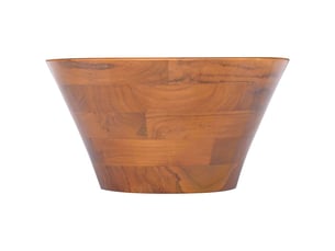 Lavabo de bain, vasque à poser bois de teck massif φ40x20 cm cf65637