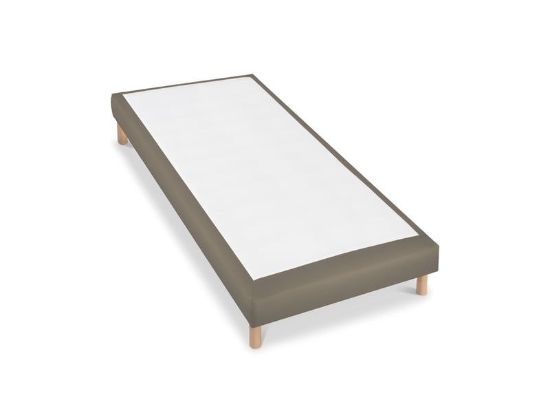Sommier tapissier simili faro - camel - 100x190 3SO0207181019.0439 - Conforama B