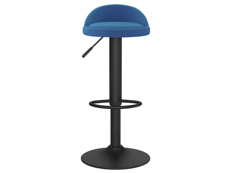  Lot de 2 tabouret de bar, chaise de bar bleu velours shl64970  - Conforama D