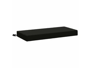 Coussin de banc, coussin d'assise, coussin de canapé soest 100 % polyester noir 60 x 40 x 8 cm cf53445