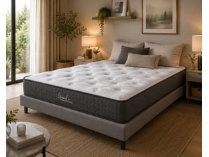 Matelas 140x190 cm <strong>HOMYFRANCE</strong>  <strong></strong> Ressorts ensachés soutien Ferme épaisseur 25 cm