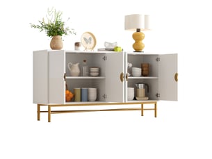Buffet 4 porte(s)  0 tiroir(s)   - 160 cm coloris blanc 