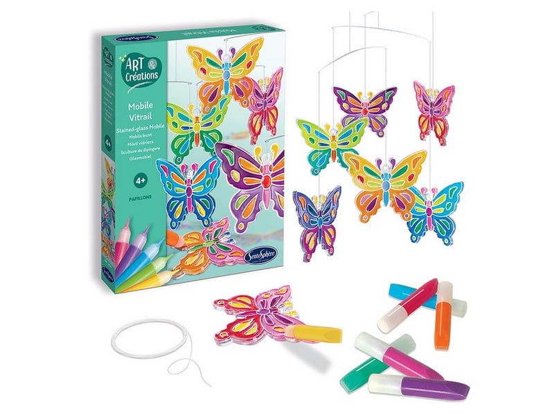  Mobile vitrail - papillons - art et creations 2430 - Conforama B