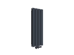 Emke radiateur à eau chaude, radiateur plat double couche connexion centrale, anthracite 90x30cm, 559w