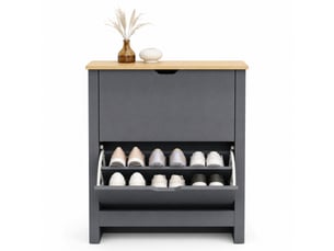 Meuble à chaussures 12 paire(s)  <strong>WISHDOR</strong>  <strong></strong> coloris gris