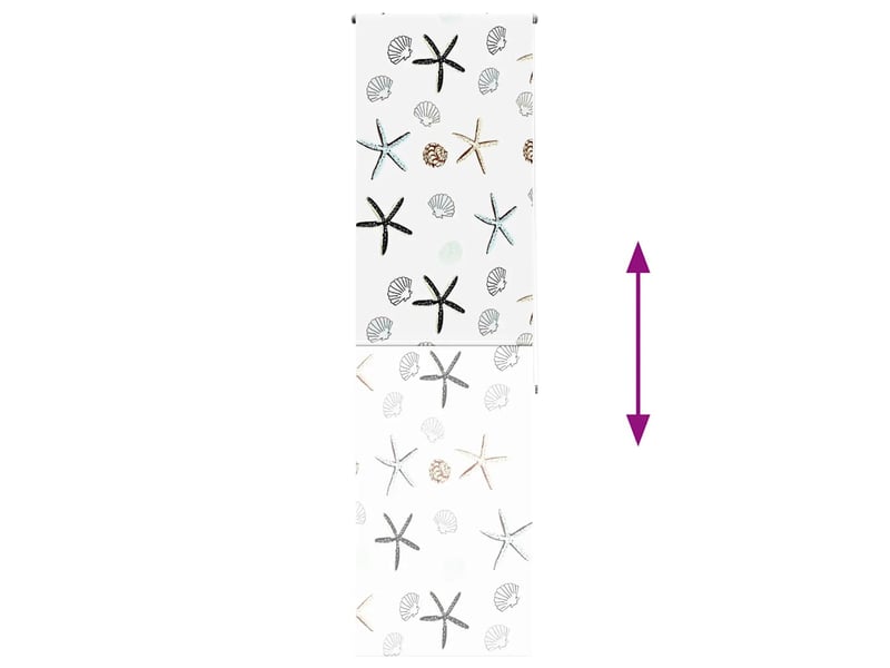  Store enrouleur de douche, store à rouleau 70x240 cm largeur du tissu 66 cm cf45045  - Conforama E