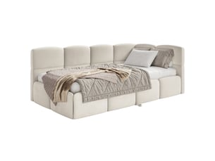 Lit 2 places 170x190 cm SELSEY Cloudy coloris beige