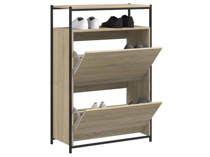  Meuble à chaussures, armoire à chaussures chêne sonoma 0  - Conforama B