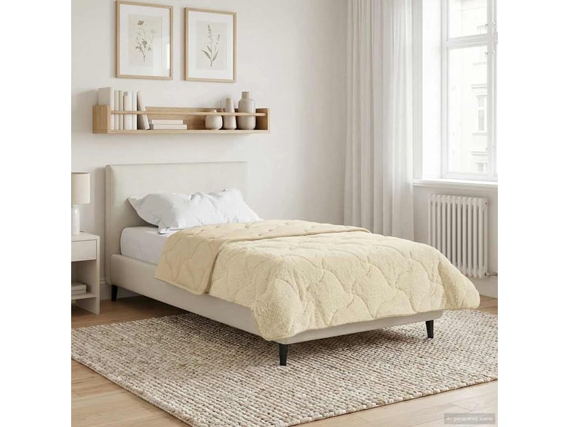  Couette - duvet d'été 135 x 220 cm été crème respirant  - Conforama B