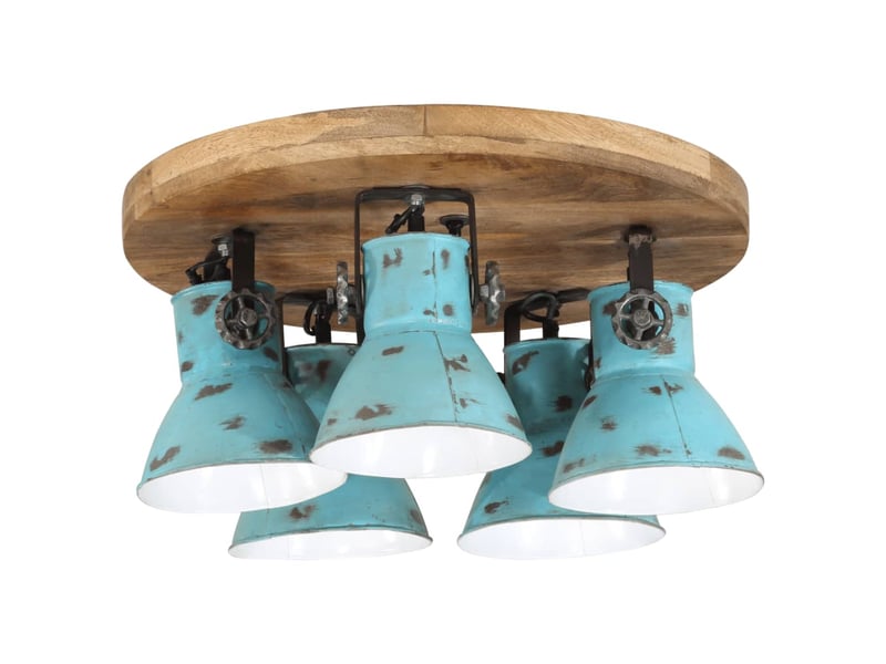  Plafonnier, lampe plafond 25 w bleu délavé 50x50x25 cm e27  - Conforama C