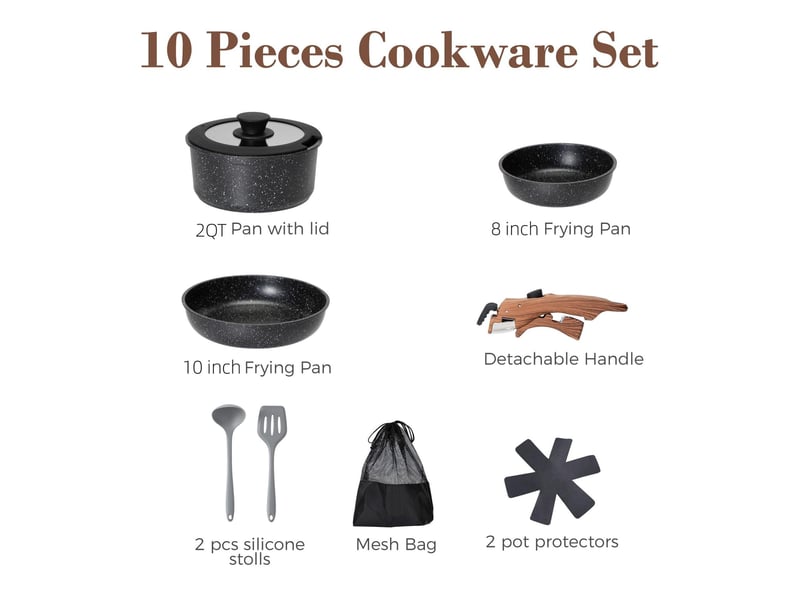  Lot de 9 casseroles et poêles – poêle à frire incluse  - Conforama C
