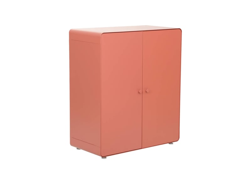  Commode armoire métal 2 portes terracotta - tribeca  - Conforama A