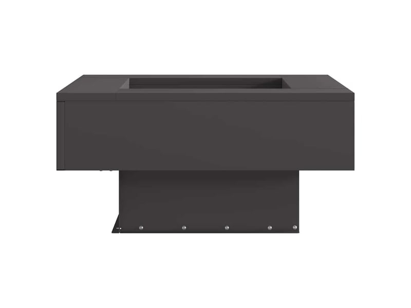  Brasero exterieur, foyer camping noir 60x60x30 cm acier patiné shl5079  - Conforama E