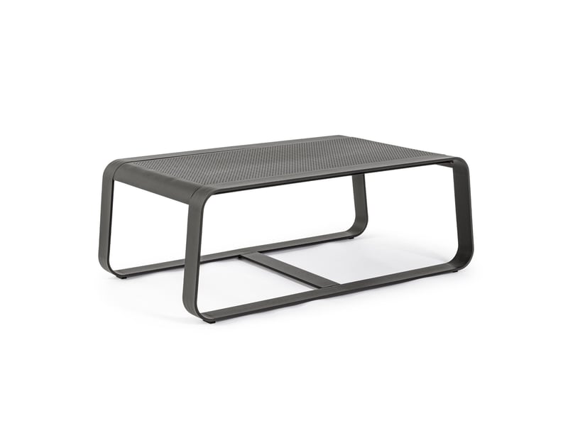  Table basse de jardin rectangulaire en métal l105 - etretat  - Conforama D