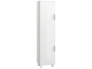 Colonne de rangement, armoire haute pour salle de bain mdf blanc 40x30x167.5cm