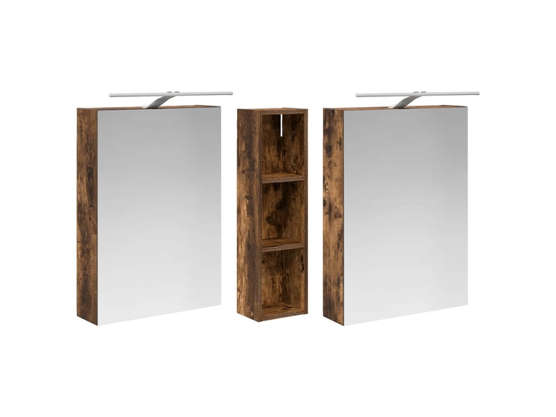  Ensemble de meubles de salle de bain 3 pcs 120x14.5x70 cm shl4304  - Conforama E