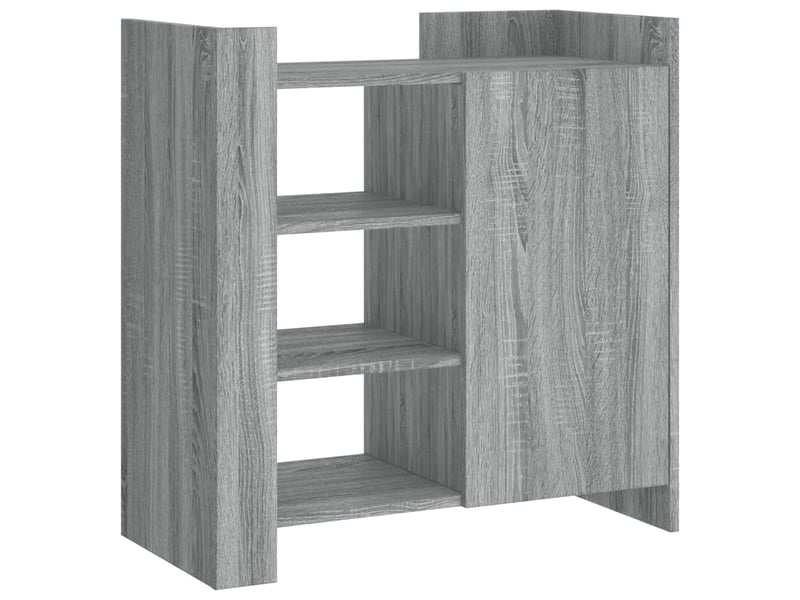  Buffet - bahut - meuble de rangement sonoma gris 73,5x35x75 cm bois d'ingénierie  - Conforama A