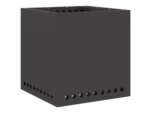 Brasero exterieur, foyer sans fumée noir 48x48x50 cm acier patiné