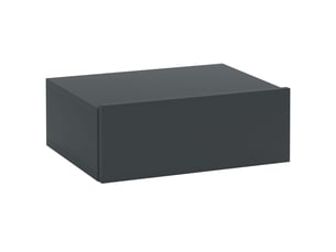 Table de chevet murale moderne avec tiroir, en bois, 40 x 30 x 15 cm, noire
