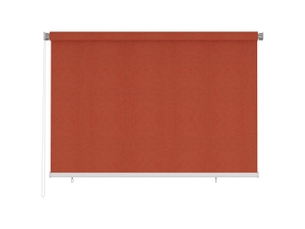 Store enrouleur, store roulant d'extérieur 225 (l) x 140 (h) cm couleur terre cuite hdpe cf47383