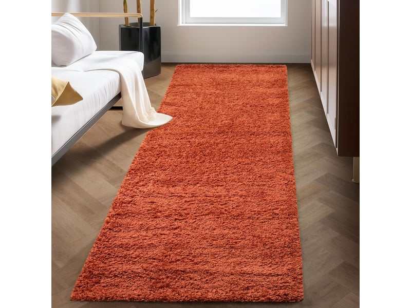 Shaggy - tapis uni à poils longs - terra 120 x 170 cm LIFE1201701500TERRA - Conforama C