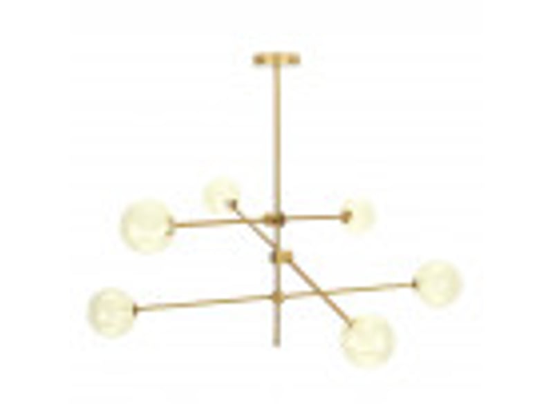  Lampe moderne fabrilamp jerusalen 6 lumières g9 bronce 154656012 - Conforama D