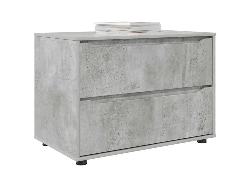  Armoire de rangement, commode de rangement 80 x 48 x 57 cm bois d'ingénierie shl3014  - Conforama C