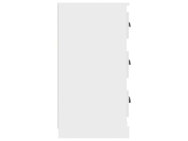  Buffets 2 pcs - bahut - meuble de rangement blanc bois d'ingénierie  - Conforama E