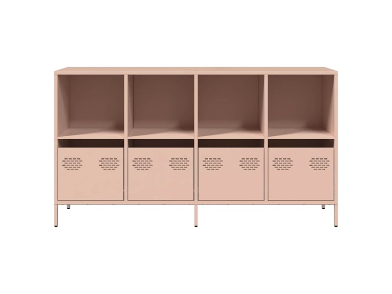  Buffet - bahut - meuble de rangement rose 135x39x73,5 cm acier laminé à froid  - Conforama E