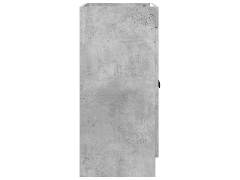  Armoire sous évier de salle de bain, meuble de rangement gris béton shl1053  - Conforama E