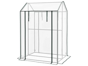 Serrechâssis froid, résistant aux intempéries, porte enroulable, 100 cm x 80 cm x 150 cm, blanc et vert