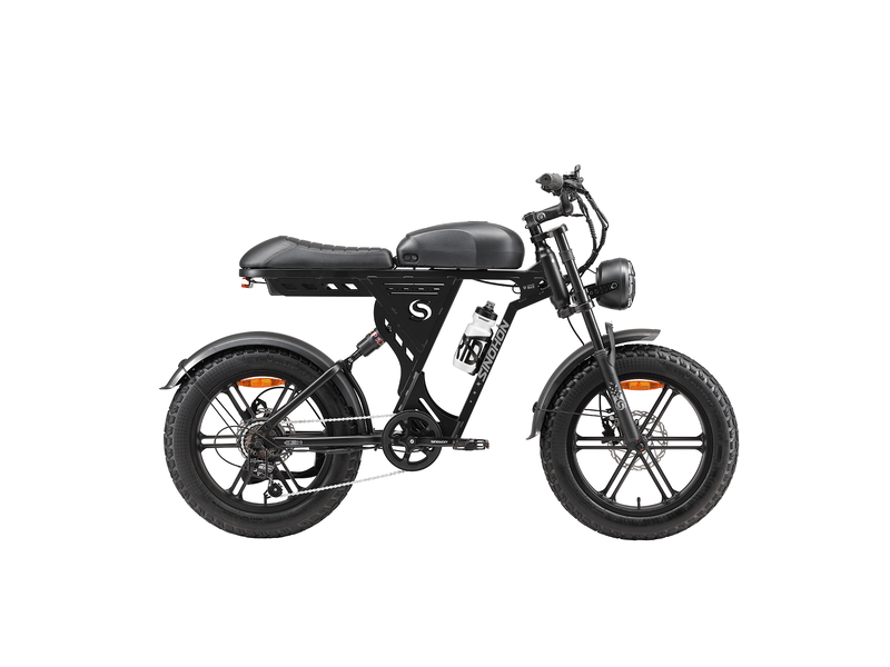  Vélo électrique fat bike sinohon ab20, 20 pouces tout-terrain, noir  - Conforama A