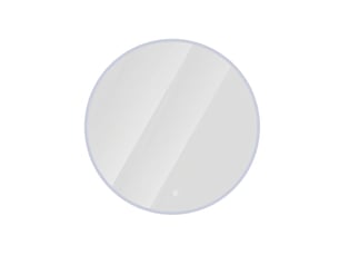 Miroir de salle de bain rond led 80 cm, lumineux, mural, anti-buée, 3 couleurs de lumière