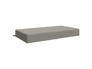 Coussin d'assise, coussin pour chaisecanapé soest 100 % polyester gris 120 x 60 x 15 cm cf51433