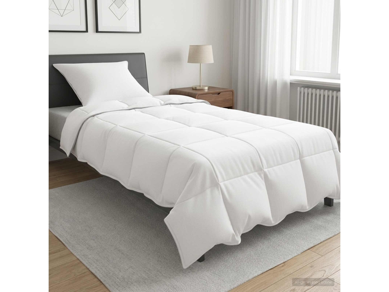  Duvet d'hiver - couette blanc 155 x 220 cm bambou  - Conforama B
